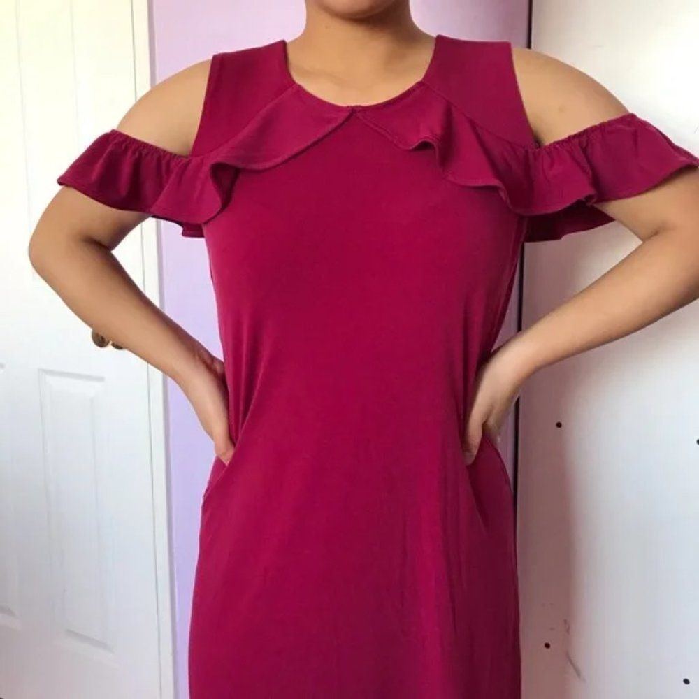 Ivanka Trump Dress Size Medium Raspberry Pink NWOT - Picture 4 of 13